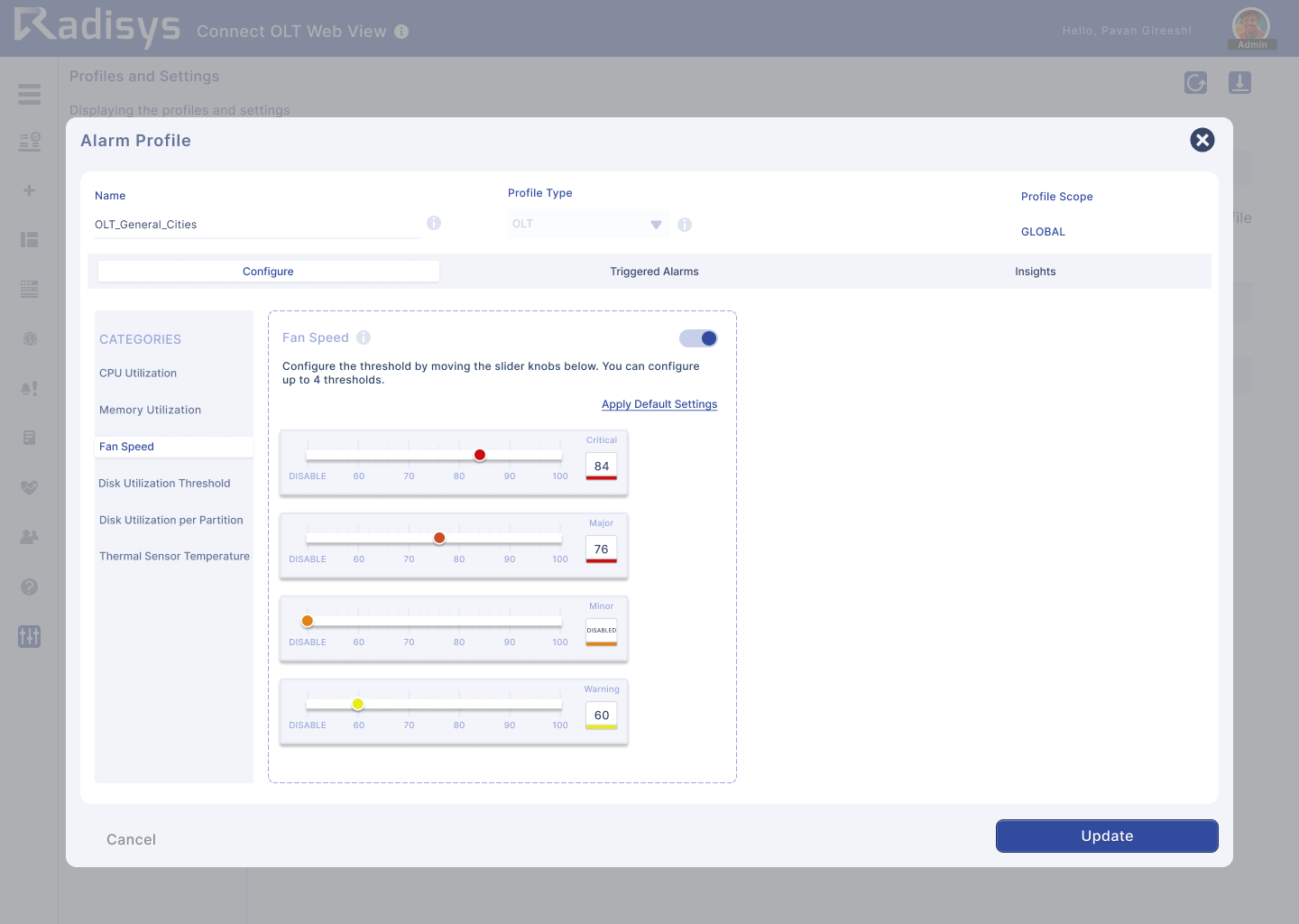 Profiles and Settings